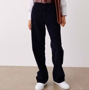 ba&sh Dark Blue Wide Leg Pants
